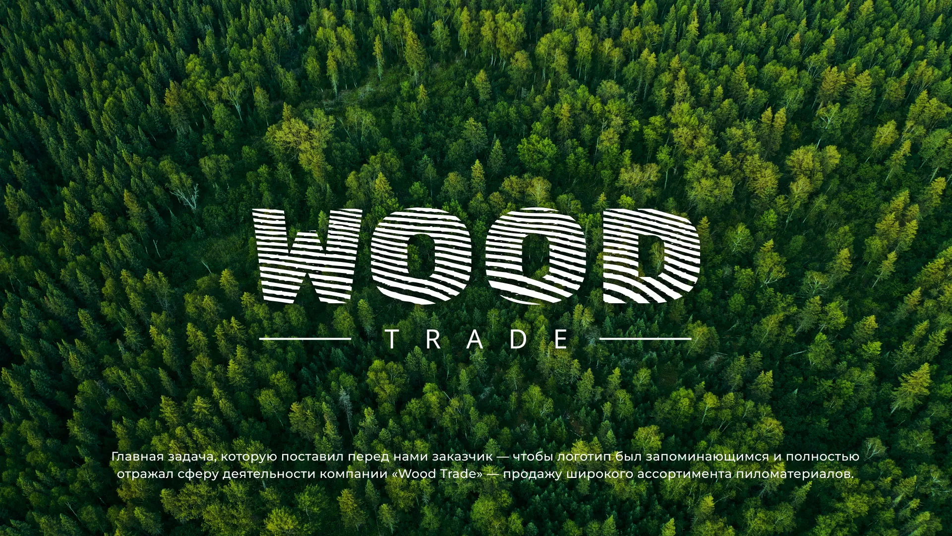 Разработка логотипа для компании «Wood Trade» в Менделеевске