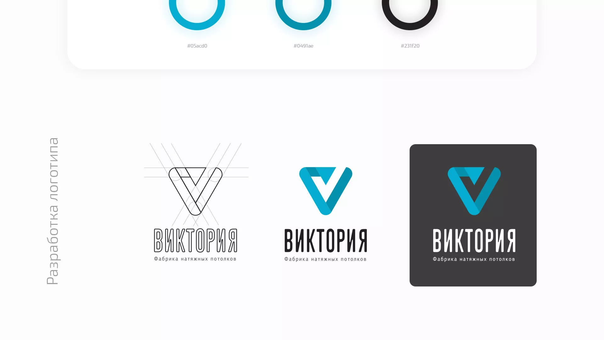 Разработка фирменного стиля компании по продаже и установке натяжных потолков в Менделеевске